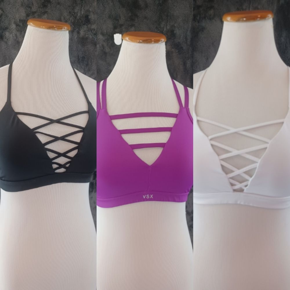 Set of 3 Victoria Sport- Sports Bra Small